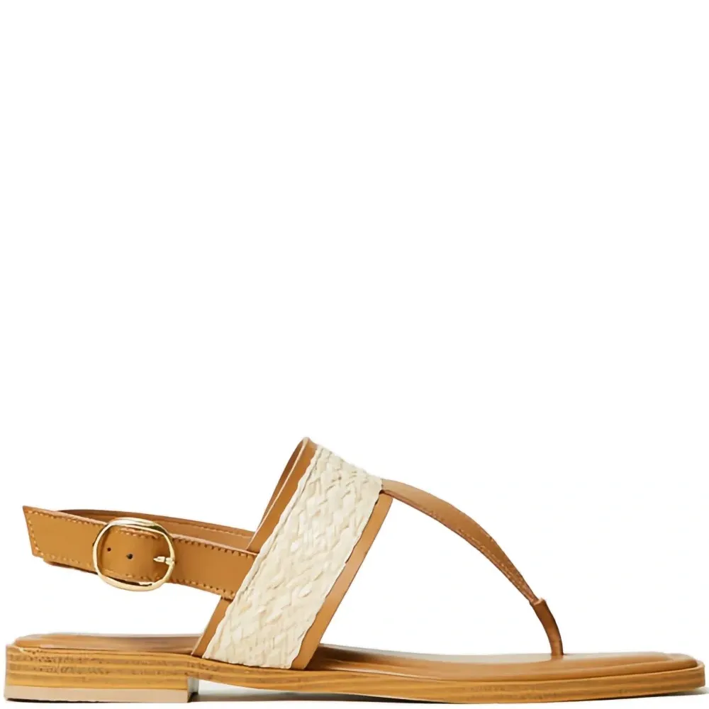 Сандалии с плетеными вставками