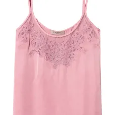 Атласный топ с вышивкой