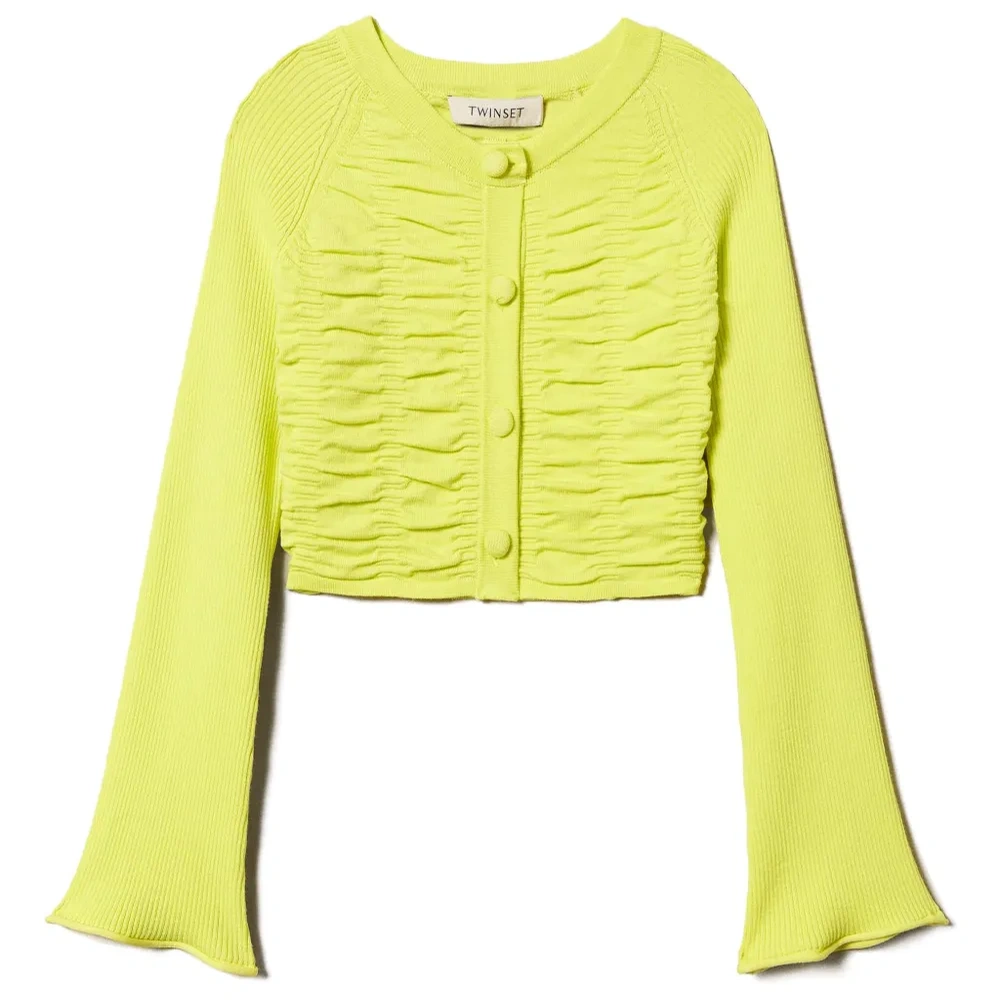 Кардиган со сборками