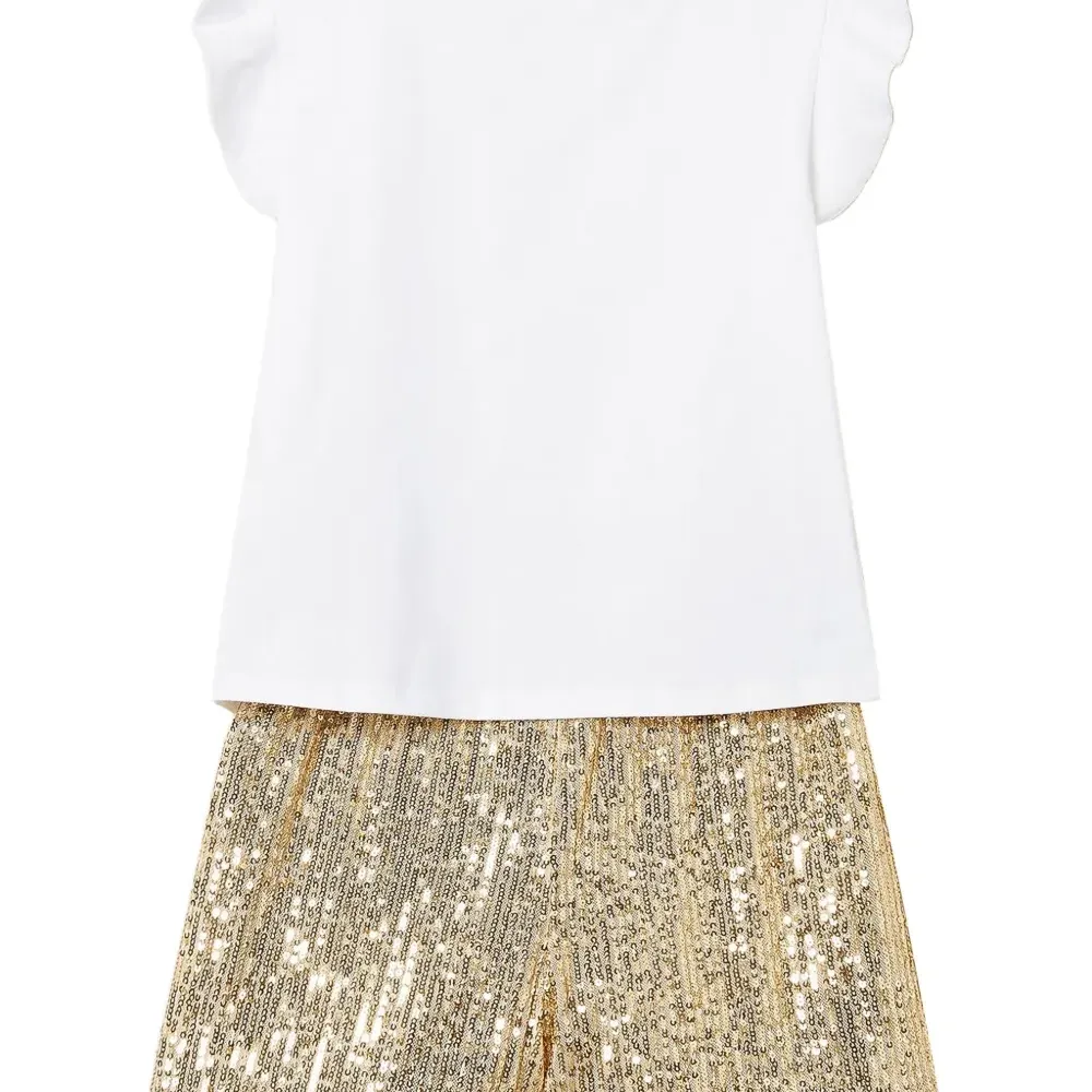 Ромпер с оборками и пайетками