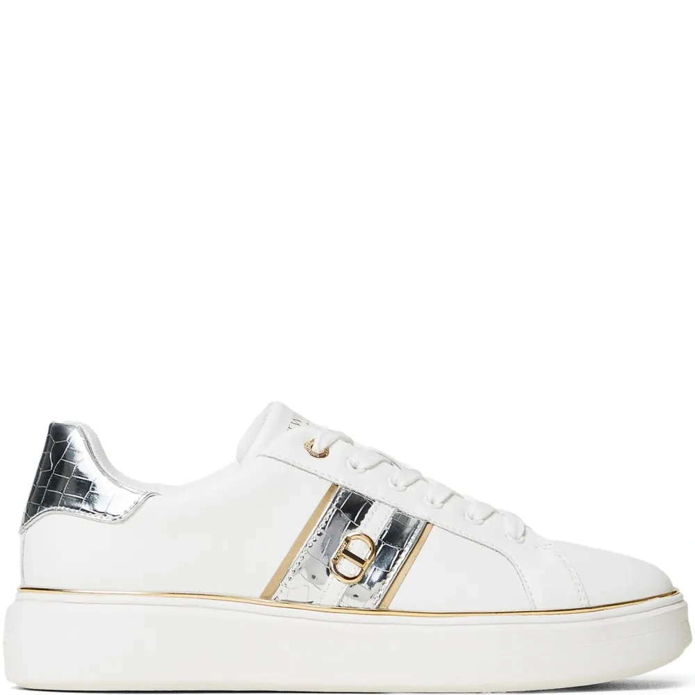 Кроссовки с декором Oval T