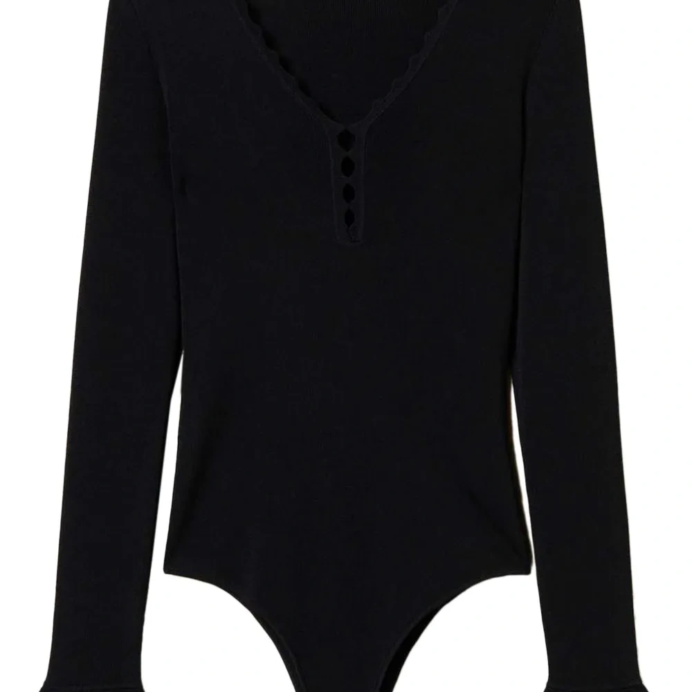 Трикотажное боди с геометричным узором Трикотажное боди с геометричным узором