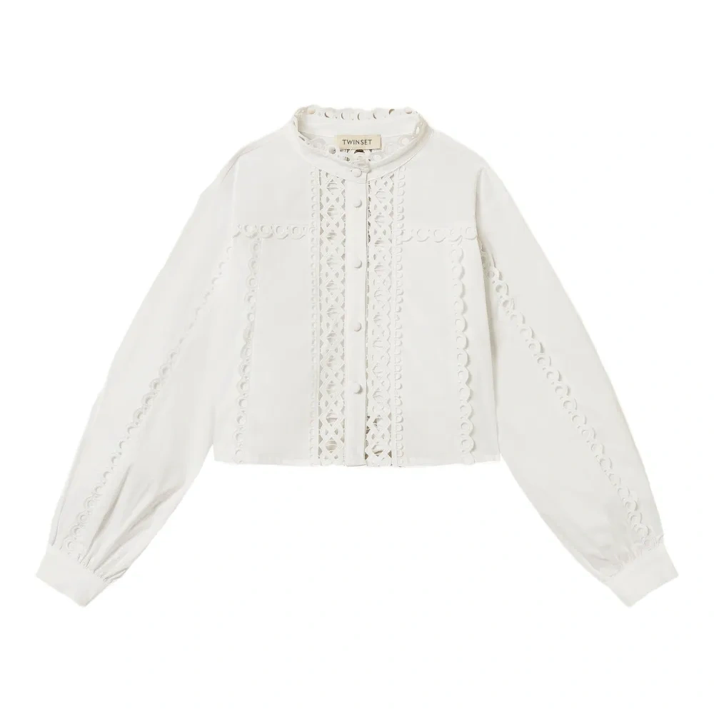 Блузка с сетчатыми вставками