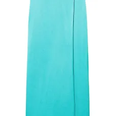 Атласная юбка макси