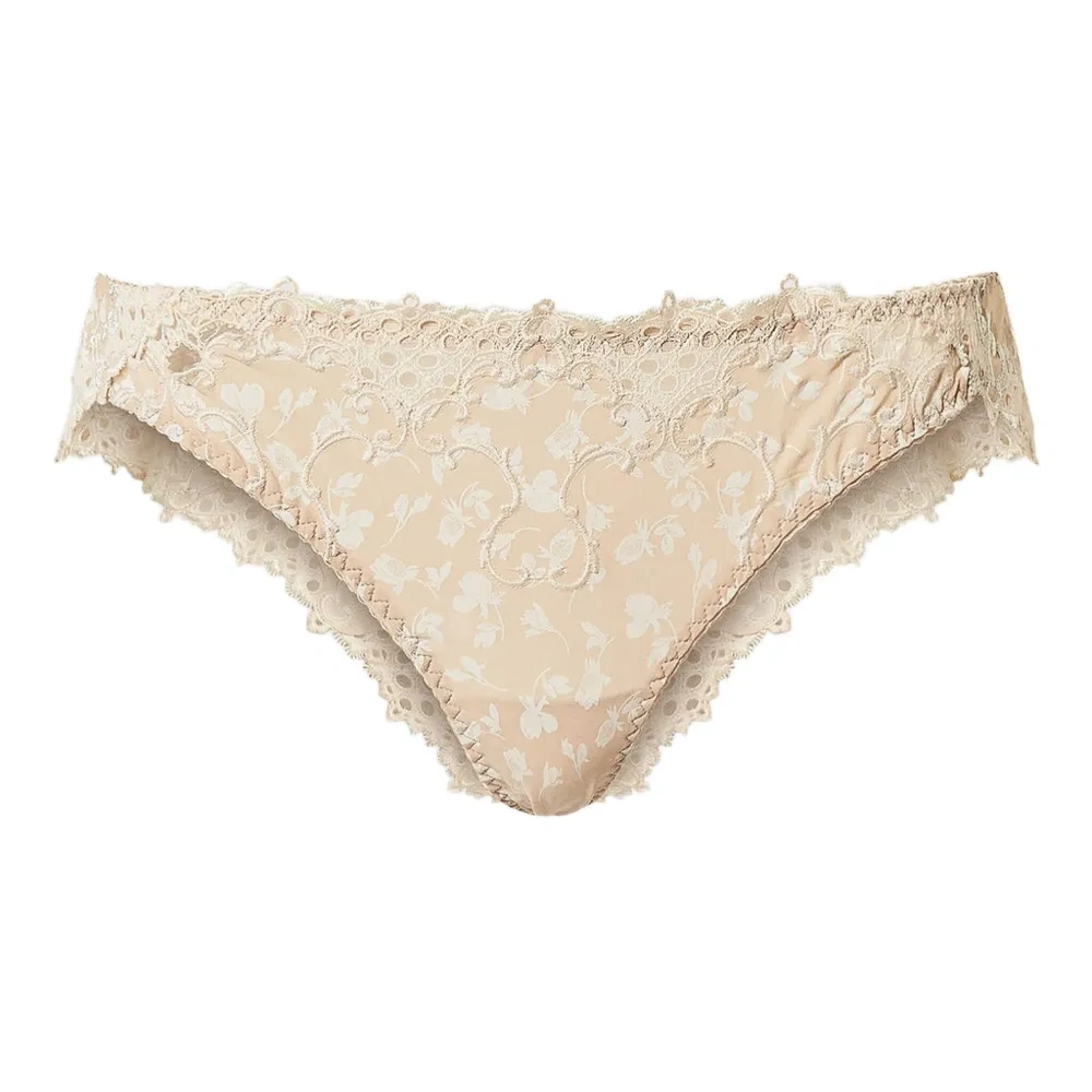 трусы-брифы с цветочным кружевом