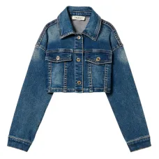 Укороченная джинсовая куртка