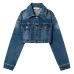 Укороченная джинсовая куртка Укороченная джинсовая куртка