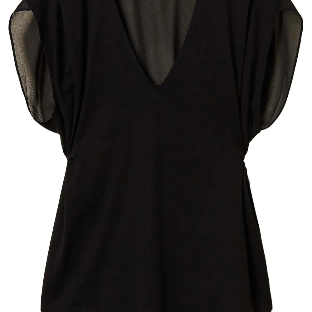 Топ с кружевом и складками Топ с кружевом и складками