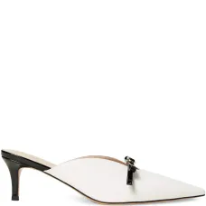 Мюли из искусственной кожи