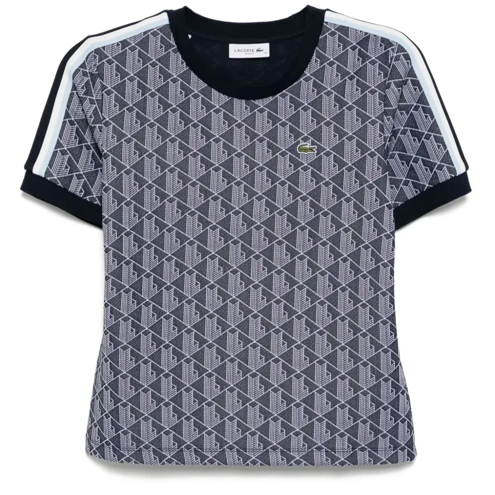 Жаккардовая футболка с монограммой