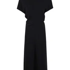 Платье макси с драпировкой