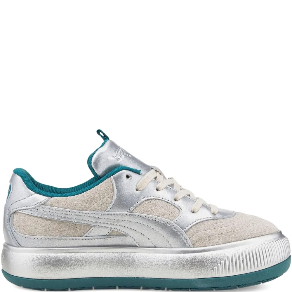 Кроссовки Mayu с эффектом металлик