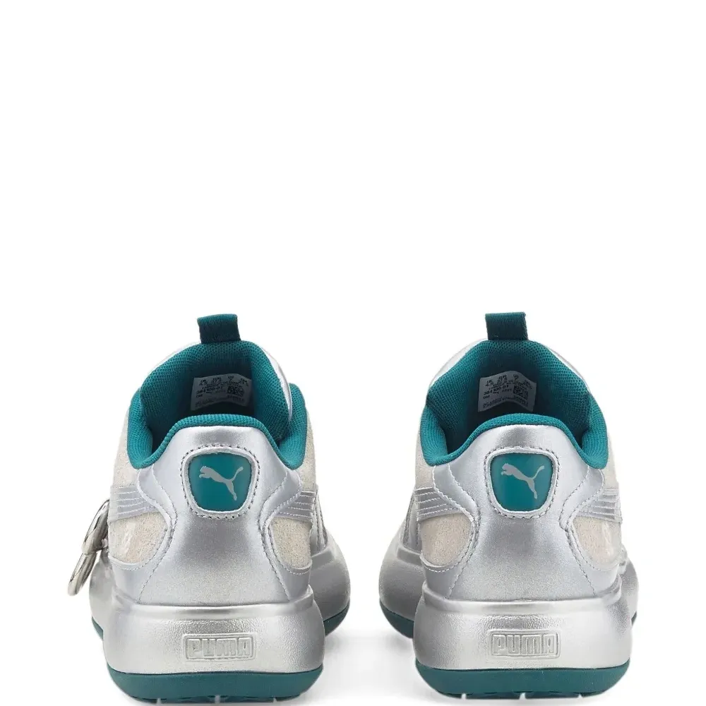 Кроссовки Mayu с эффектом металлик