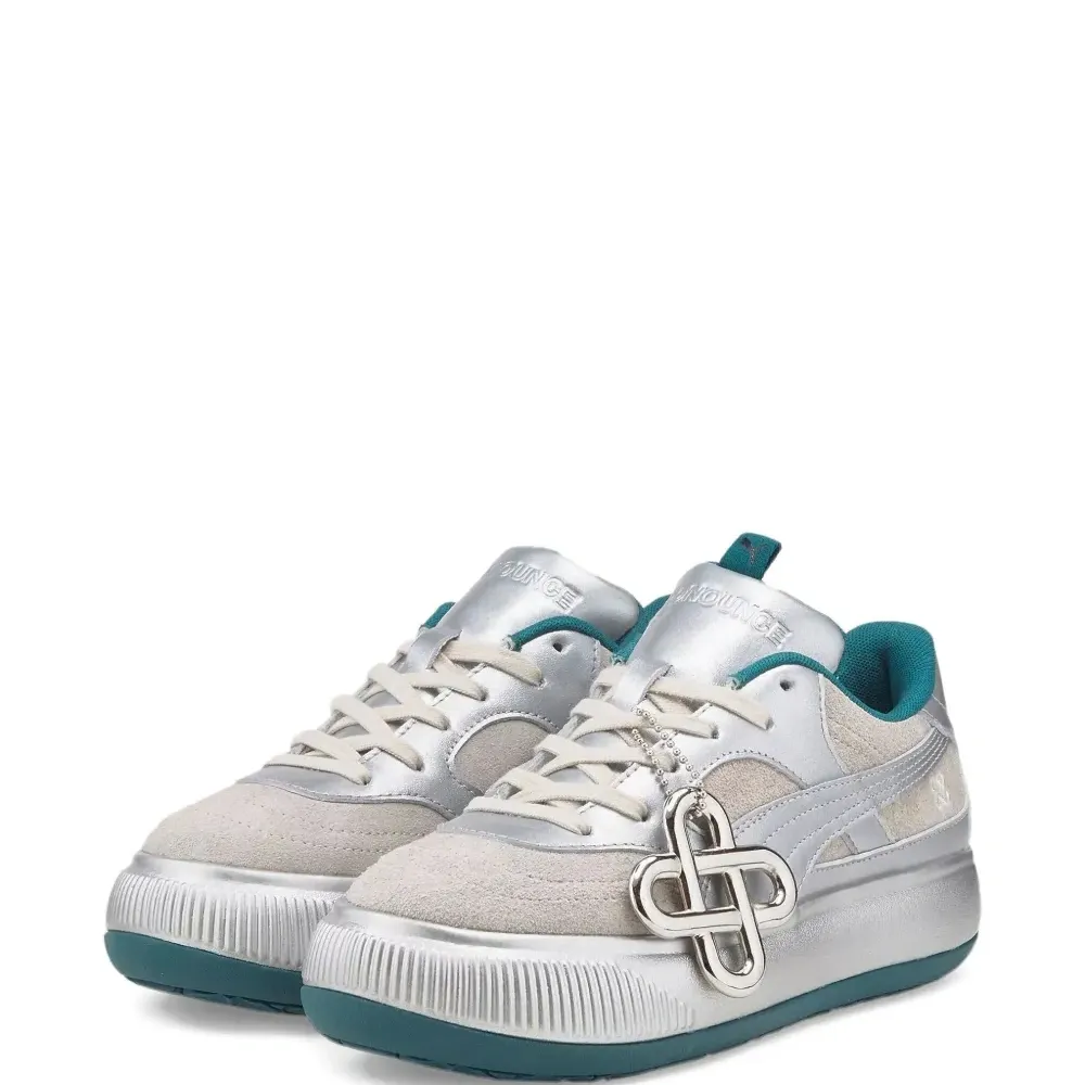 Кроссовки Mayu с эффектом металлик