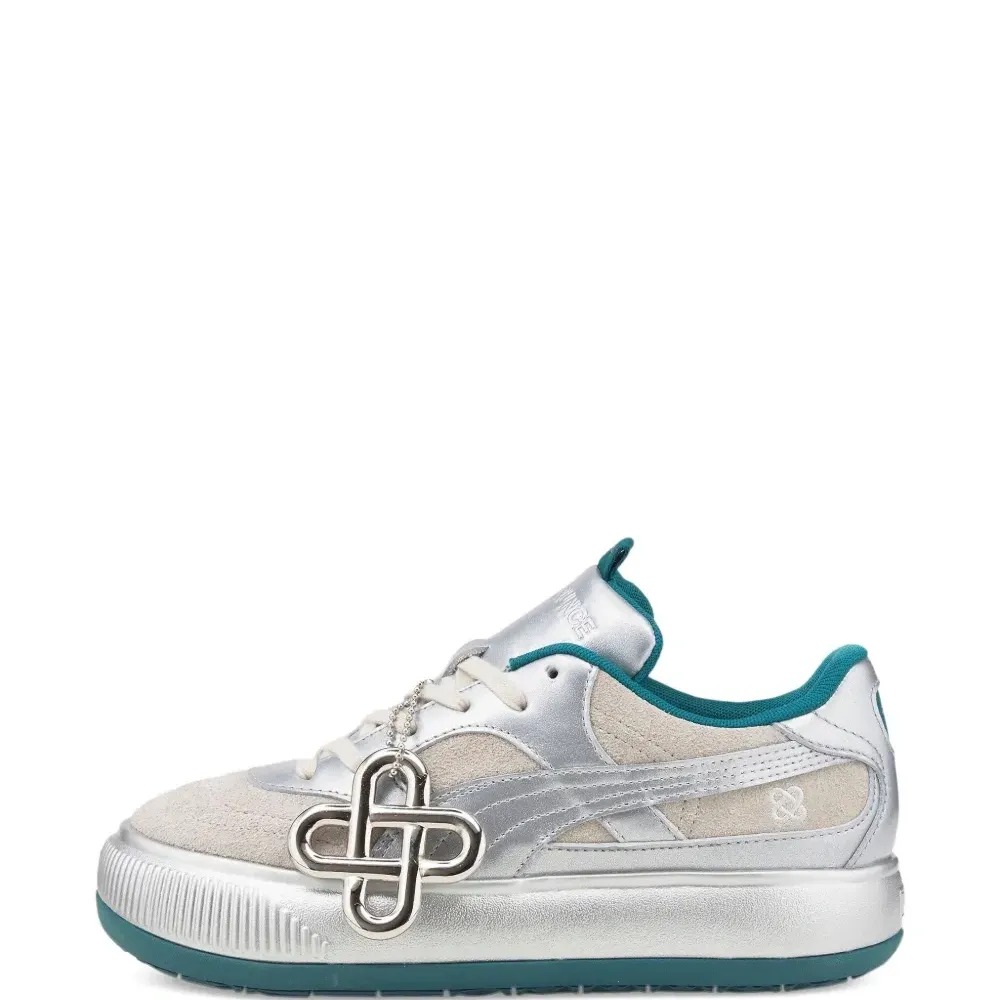 Кроссовки Mayu с эффектом металлик