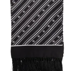 Шелковый шарф в полоску Шелковый шарф в полоску