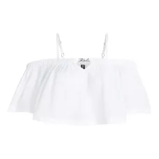 Укороченный топ с открытыми плечами