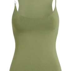 Трикотажный топ без рукавов