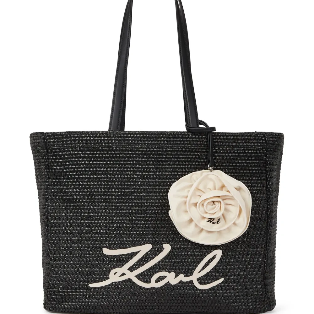 Сумка-тоут Signature с цветочной аппликацией