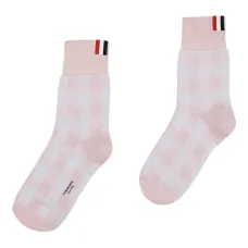 Жаккардовые носки в клетку