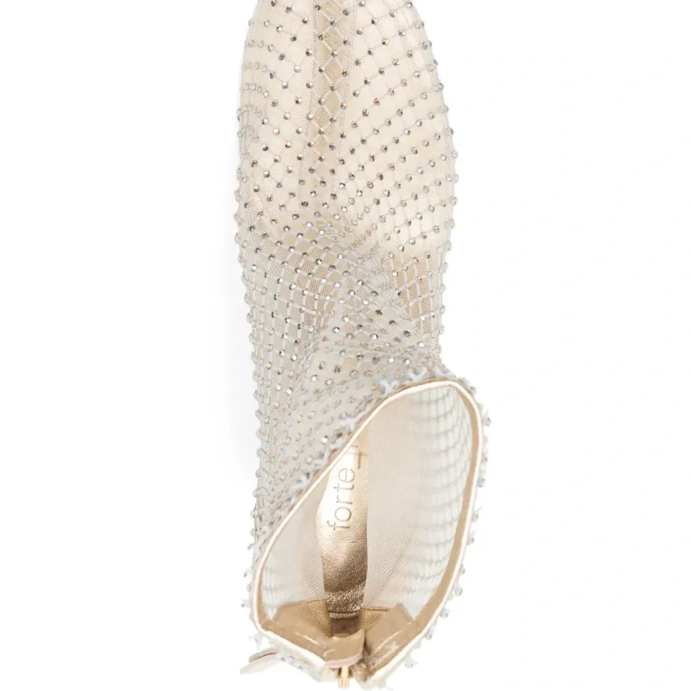 Ботильоны со стразами