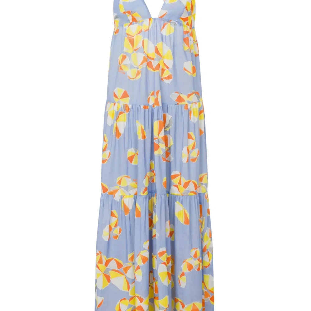 Платье макси с графичным принтом