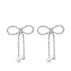 Серьги со стразами