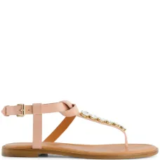 Сандалии с кристаллами