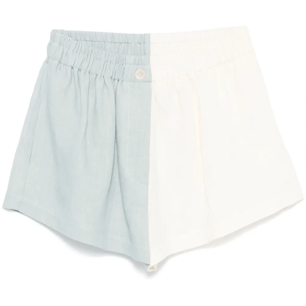 Шорты в стиле колор-блок