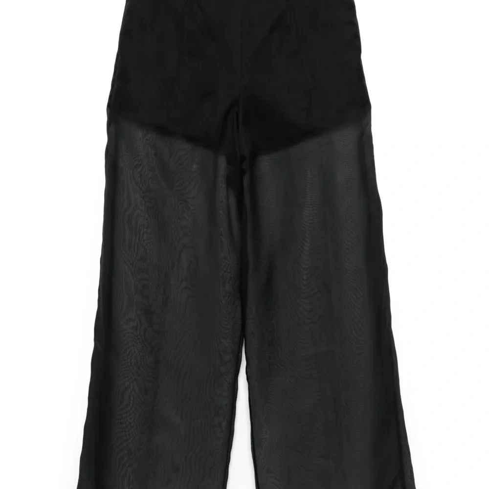 Шелковые брюки палаццо