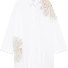 Платье-рубашка длины миди