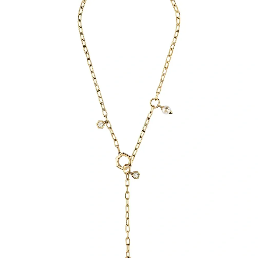 Ожерелье Rhapsody из золота с кристаллами