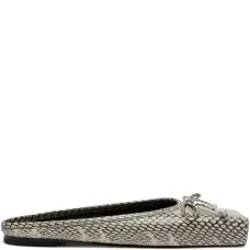 Мюли с тиснением под змеиную кожу