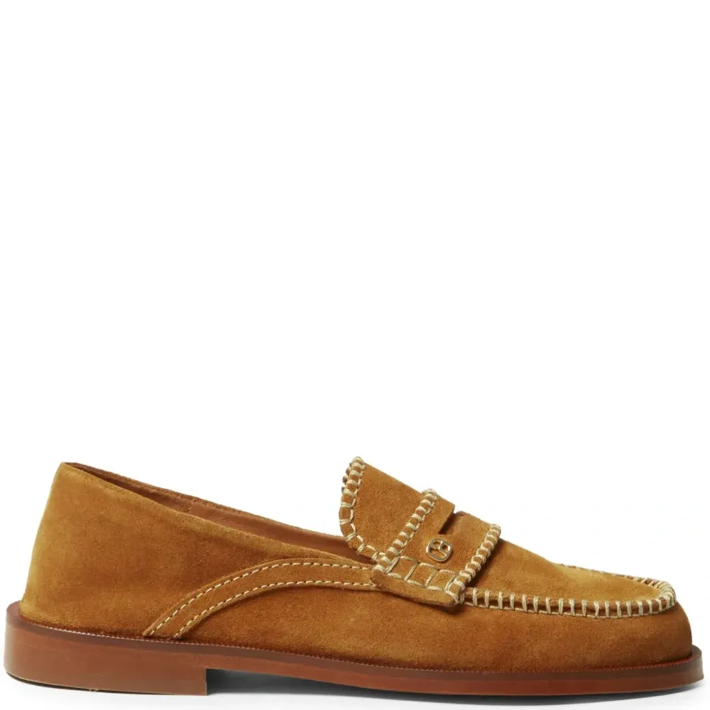 Замшевые лоферы