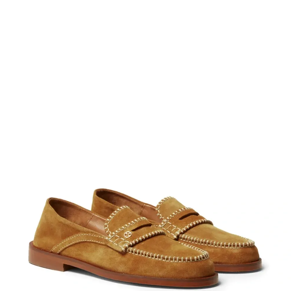 Замшевые лоферы