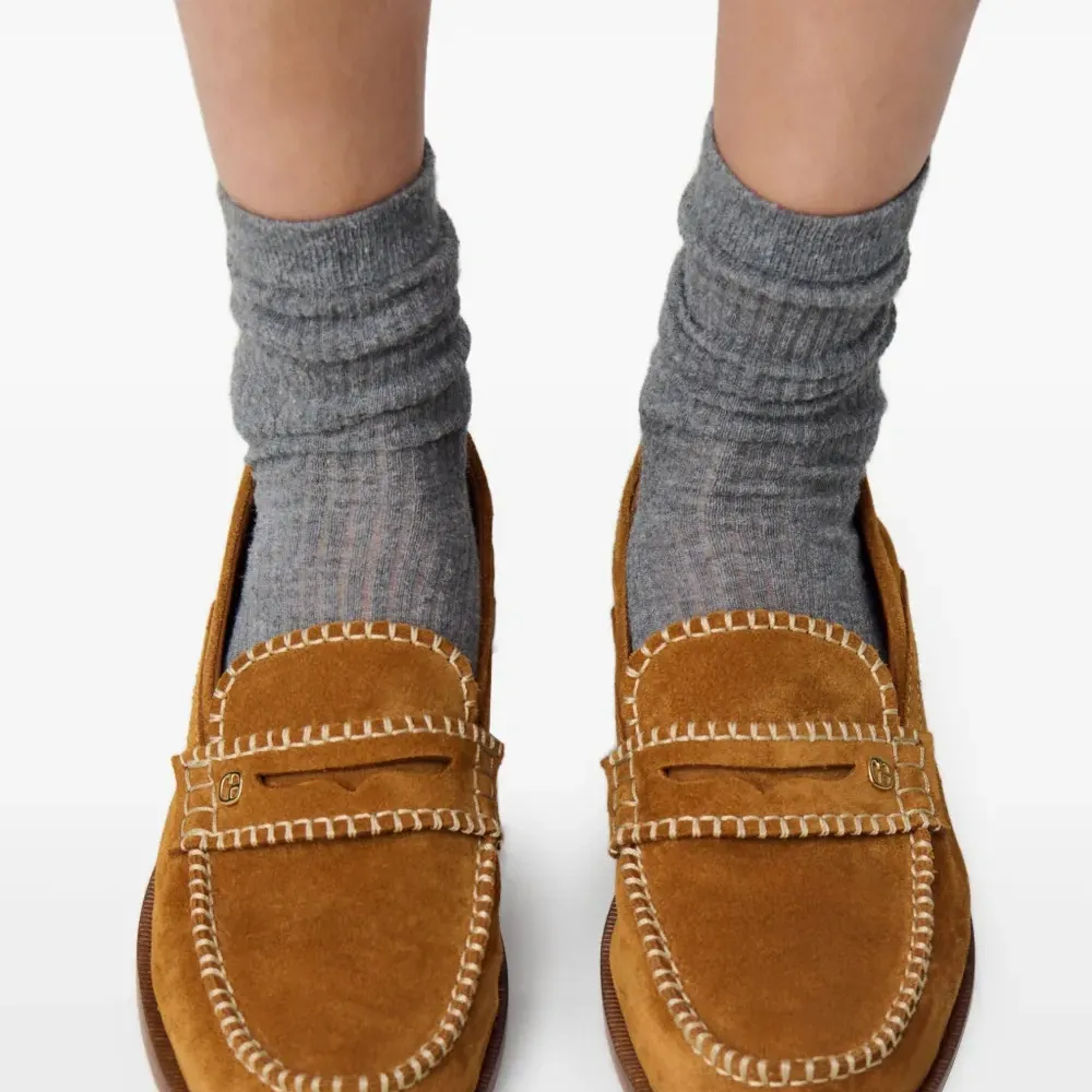 Замшевые лоферы