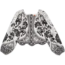 Блузка Flower Leopard