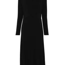 Платье миди с длинными рукавами Платье миди с длинными рукавами