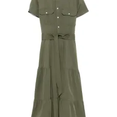 Ярусное платье миди