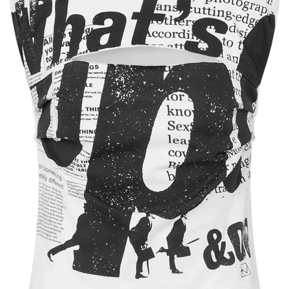 Топ с текстовым принтом Топ с текстовым принтом