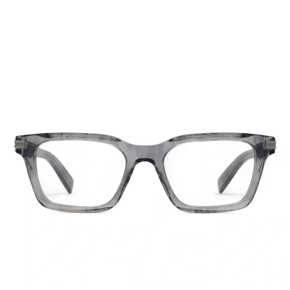 Очки в прямоугольной оправе в полоску