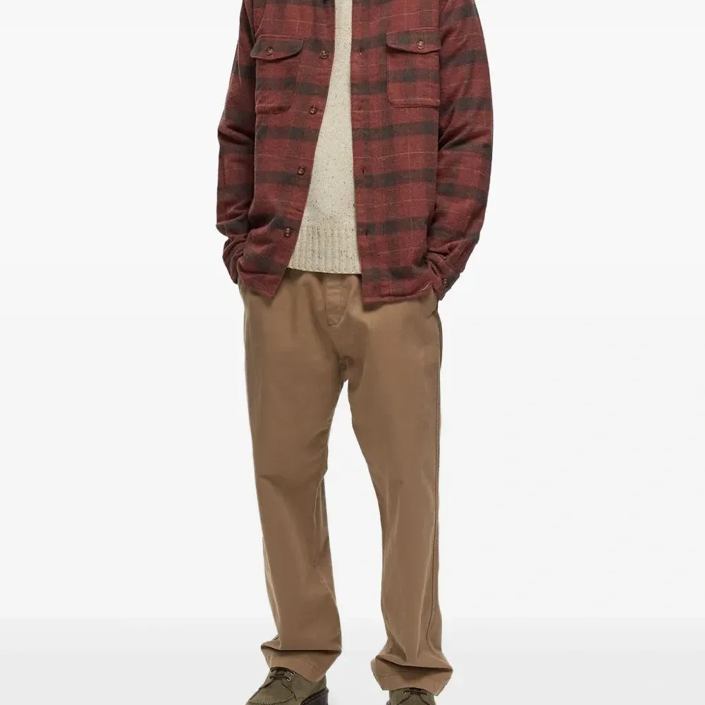 Клетчатая рубашка с карманами Клетчатая рубашка с карманами