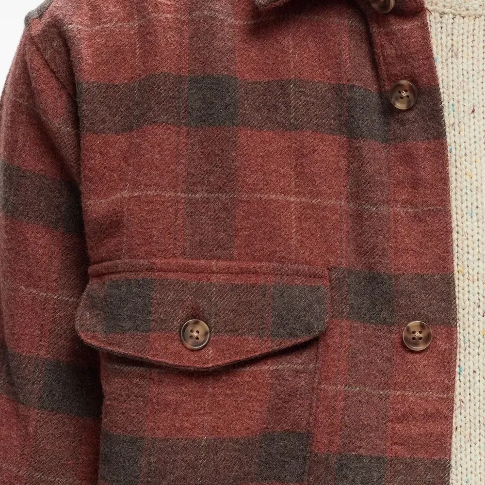 Клетчатая рубашка с карманами Клетчатая рубашка с карманами