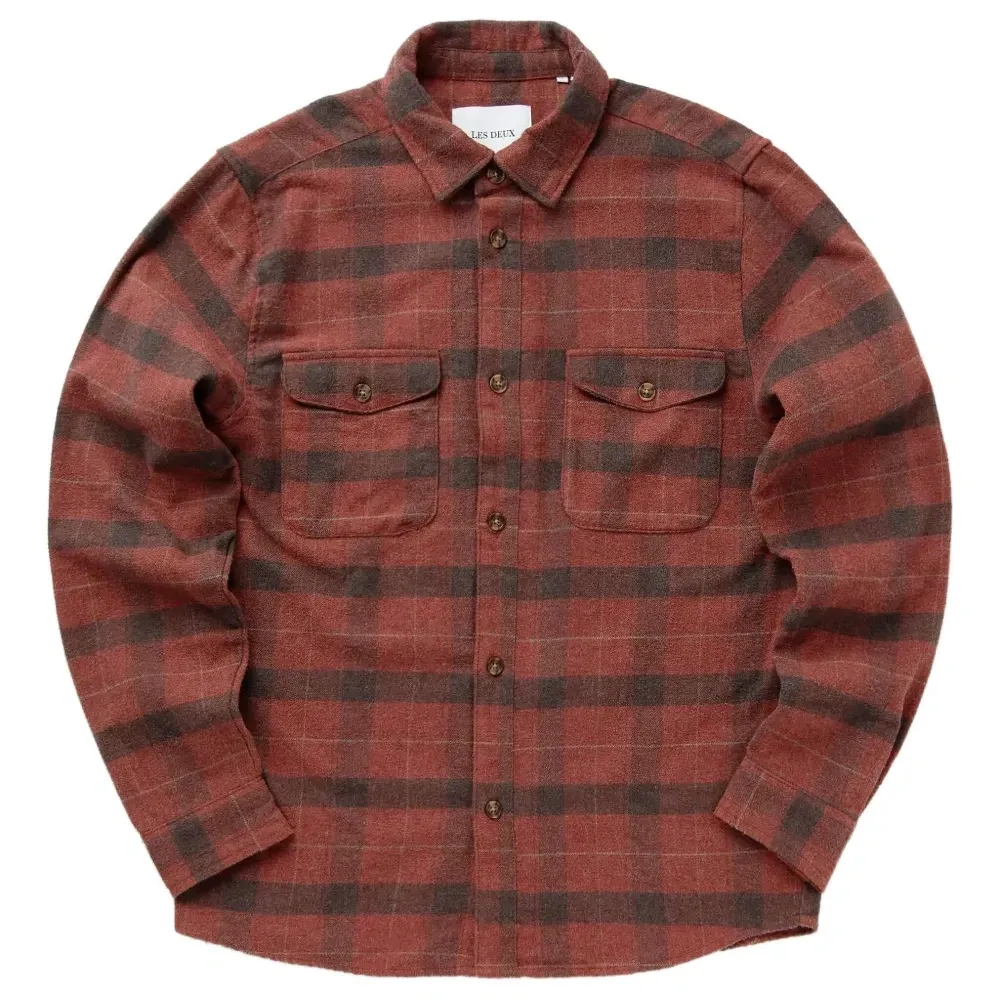 Клетчатая рубашка с карманами Клетчатая рубашка с карманами