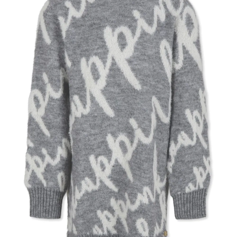 Платье миди с логотипом