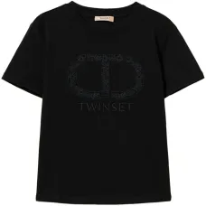 Футболка с вышитым логотипом Oval T