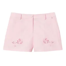 Шорты с цветочной вышивкой Шорты с цветочной вышивкой