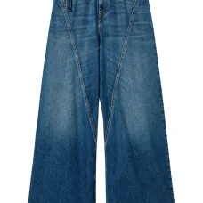 Широкие джинсы с поясом Широкие джинсы с поясом