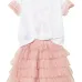 Комплект из топа и юбки с оборками