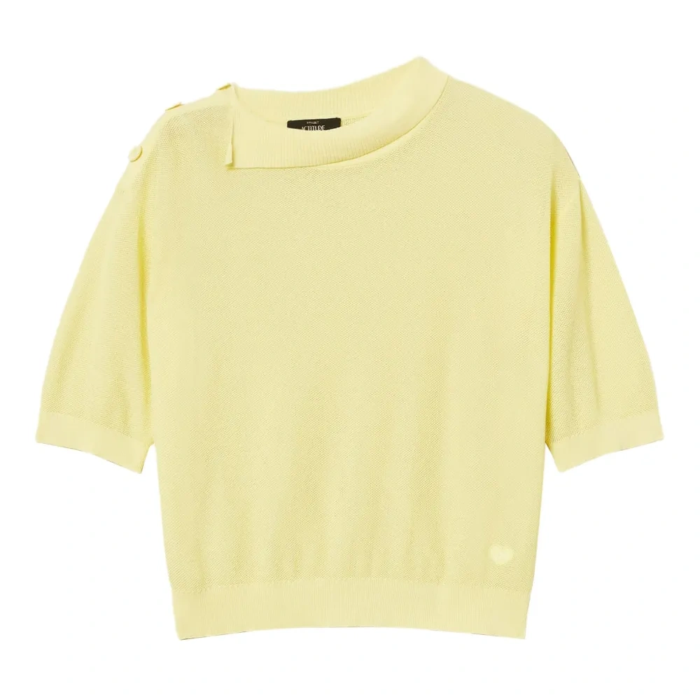 Топ с короткими рукавами и пуговицами Топ с короткими рукавами и пуговицами